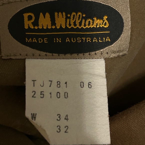 R.M. Williams Men's Cotton Jeans Australia - Walnut W-32, Inseam - 32 - SALE - Picture 8 of 10
